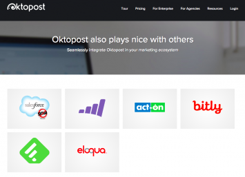 Online tools that integrate with Oktopost (Source: Oktopost)