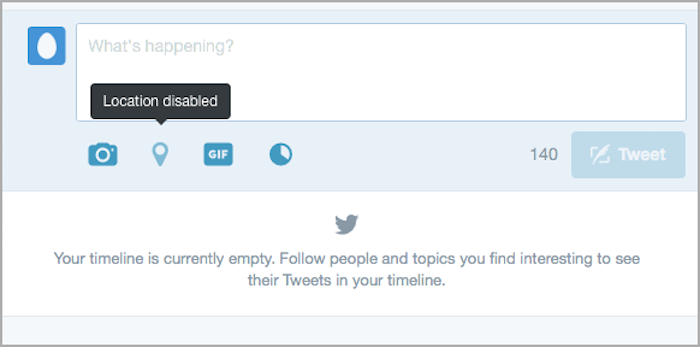 Twitter location