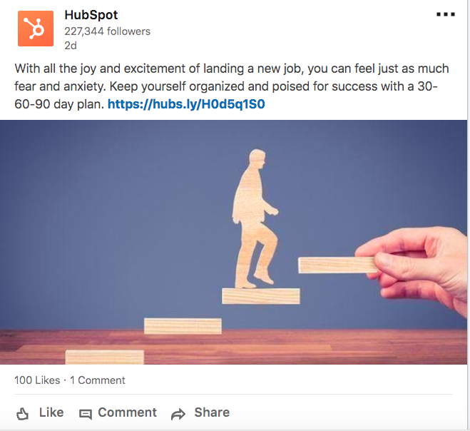 hubspot shows empathy to its audience in social posts