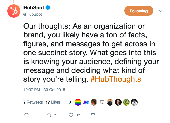 HubSpot avoiding social media mistakes by creating its custom hashtag