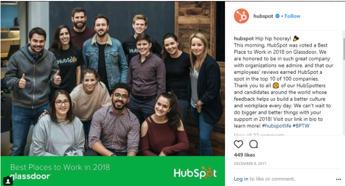 hubspot knows what good social recruiting is