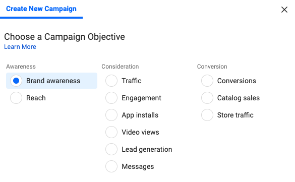 create facebook campaign