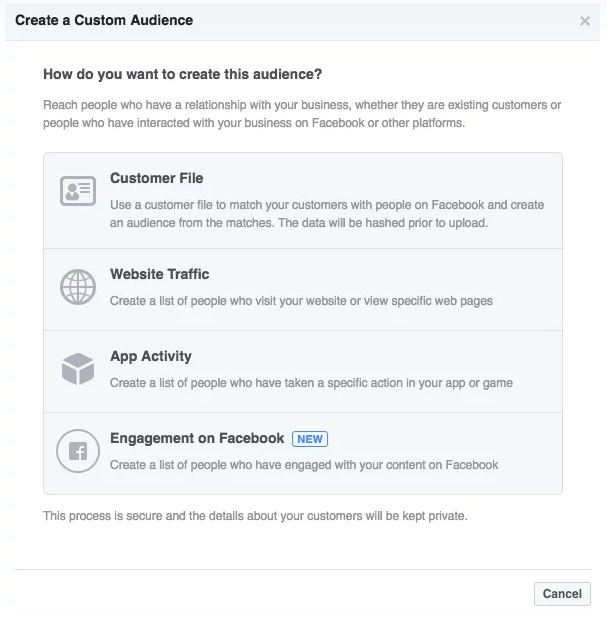 facebook custom audience