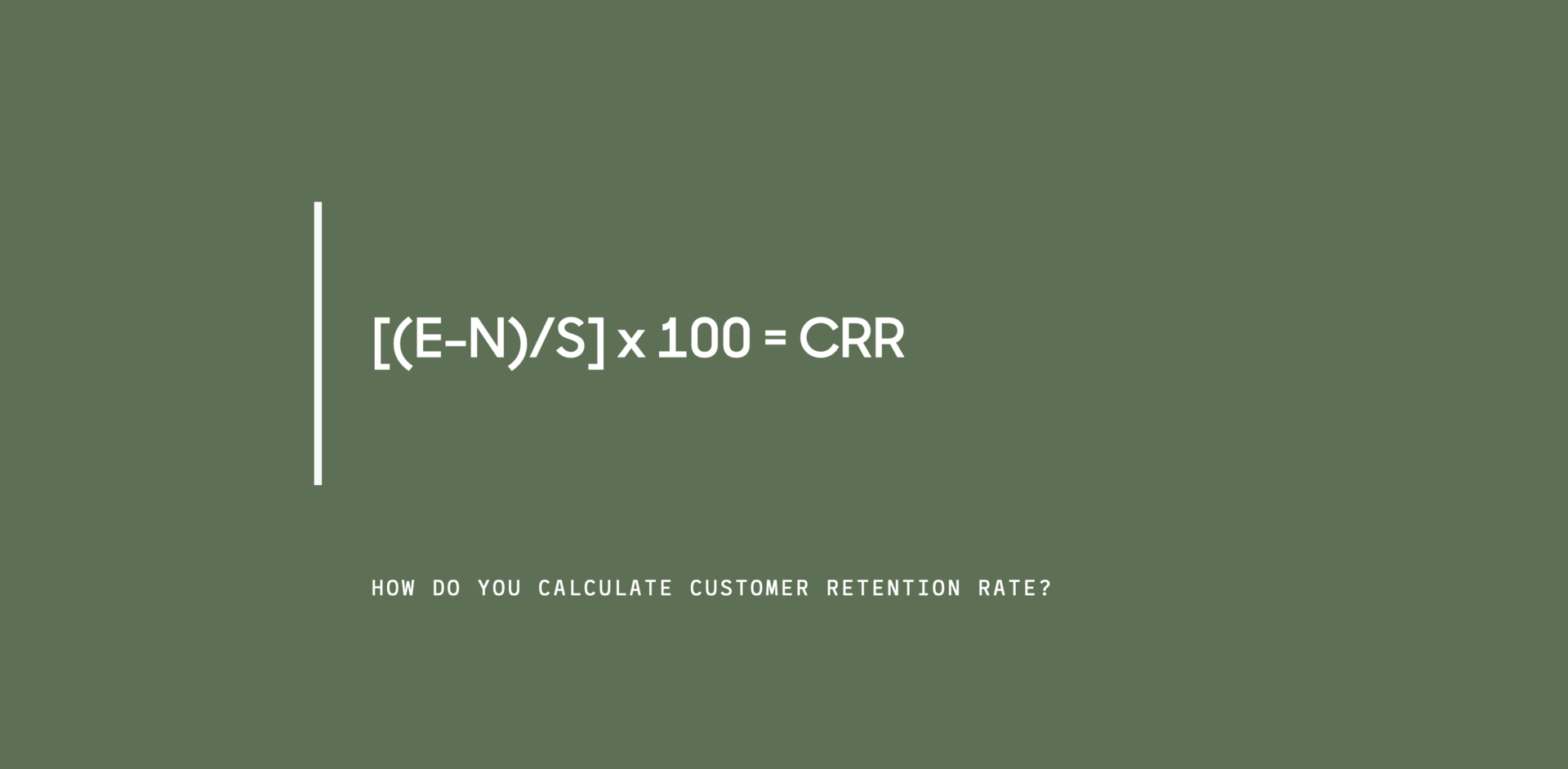 how to calculate retention rate