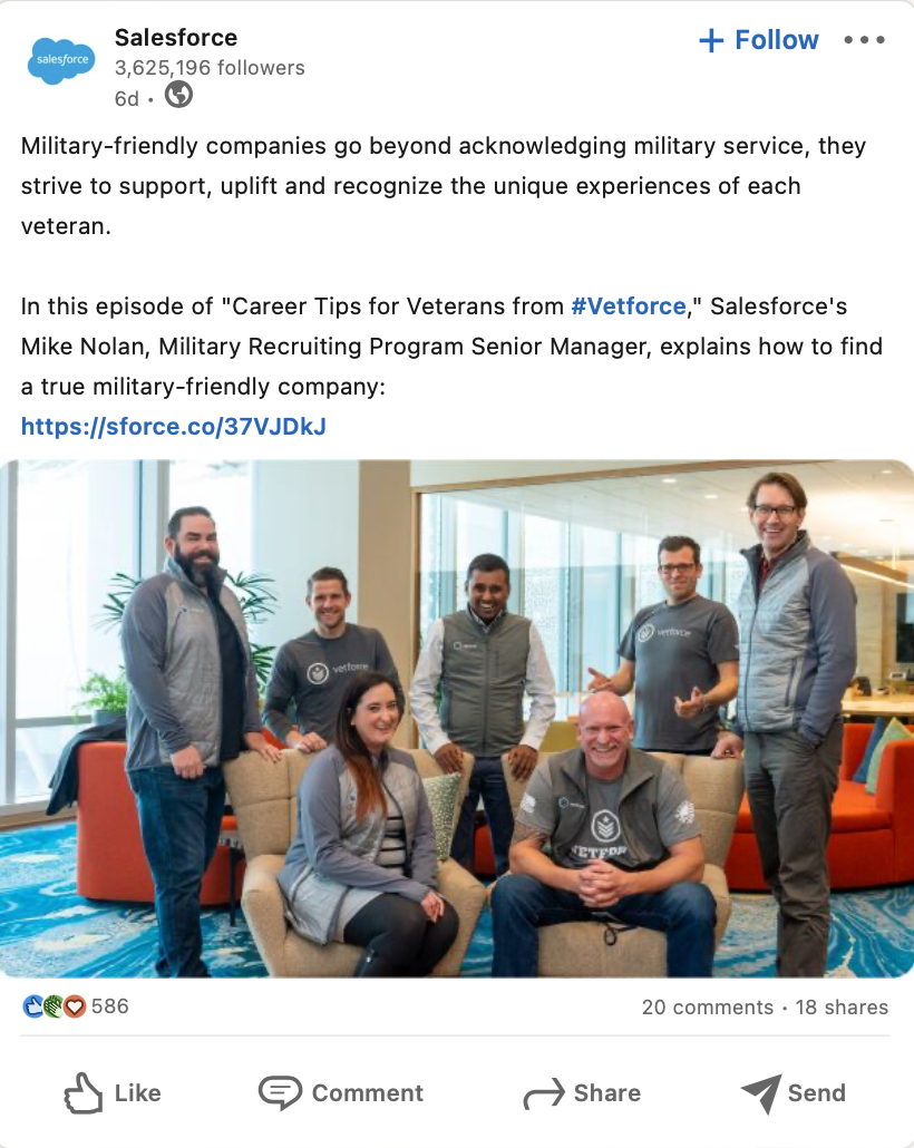 salesforce veterans employer branding for talent acquisition