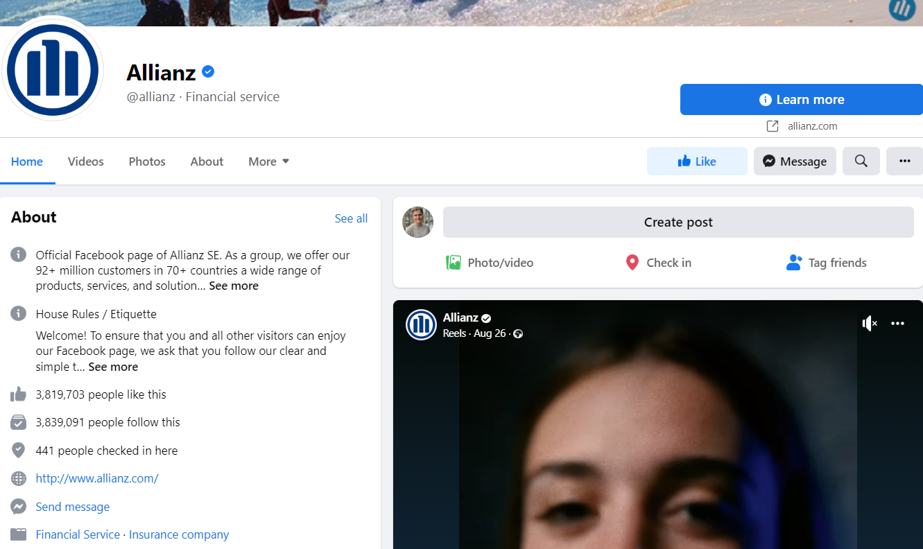 allianz facebook