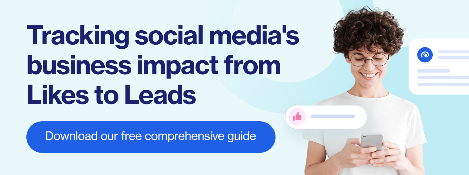 Tracking social media impact from likes to leads - banner