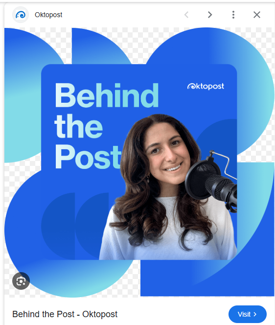 B2B podcast attribution Behind the Post by Oktopost