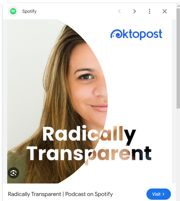 B2B Podcast attribution radically podcast transparent by Oktopost